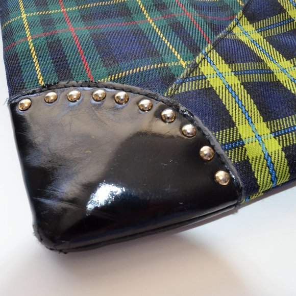 Mac Tartan Plaid Green Crossbody Bag - Picture 3 of 4